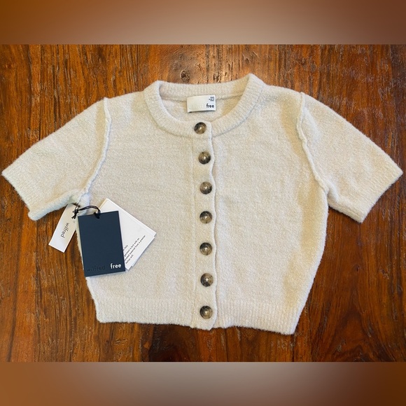 NWT Wilfred Free Cropped Cardigan “Shrunken Collection” Reverse Seam Size XXS - Picture 2 of 13